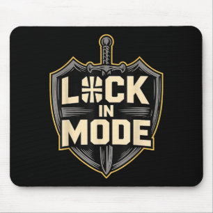 Lock In Mode Christian Mouse Pad