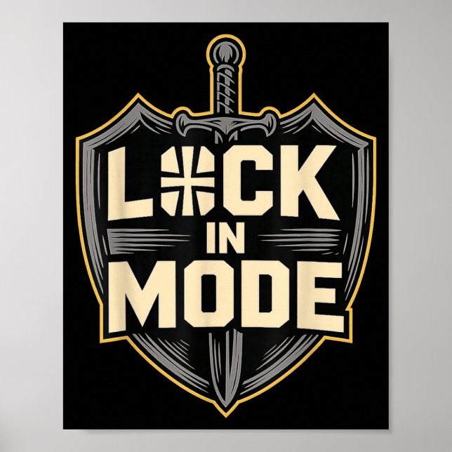 Lock In Mode Christian  Poster (Front)