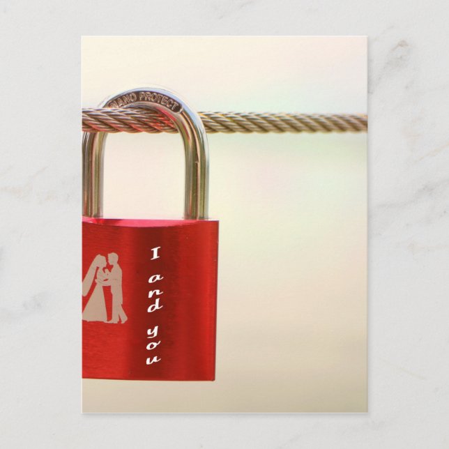 Lock of love postcard (Front)