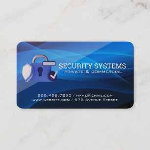 Lock Security Logo   Protection Agency Business Card