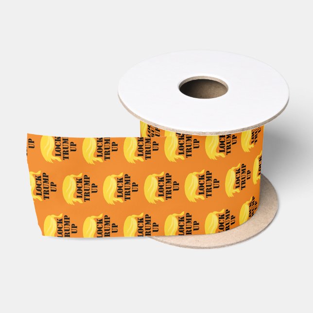 Lock Trump Up Pattern Satin Ribbon (Spool)