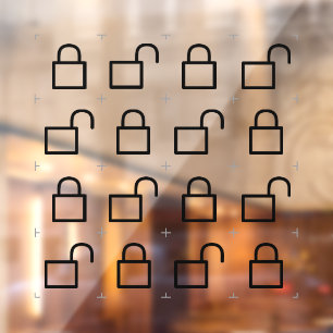 Lock/Unlock Window Cling