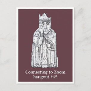 Lockdown moods: Lewis Chessmen - The Queen Postcard