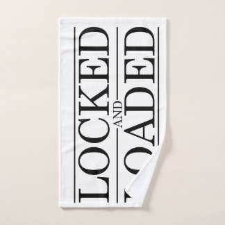 Locked and Loaded Chastity design Hand Towel