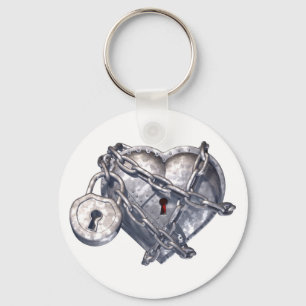 Locked Heart Keychain