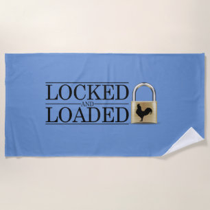 Locked in Chastity Beach Towel