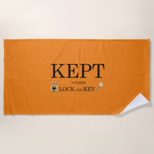 Locked in Chastity Beach Towel