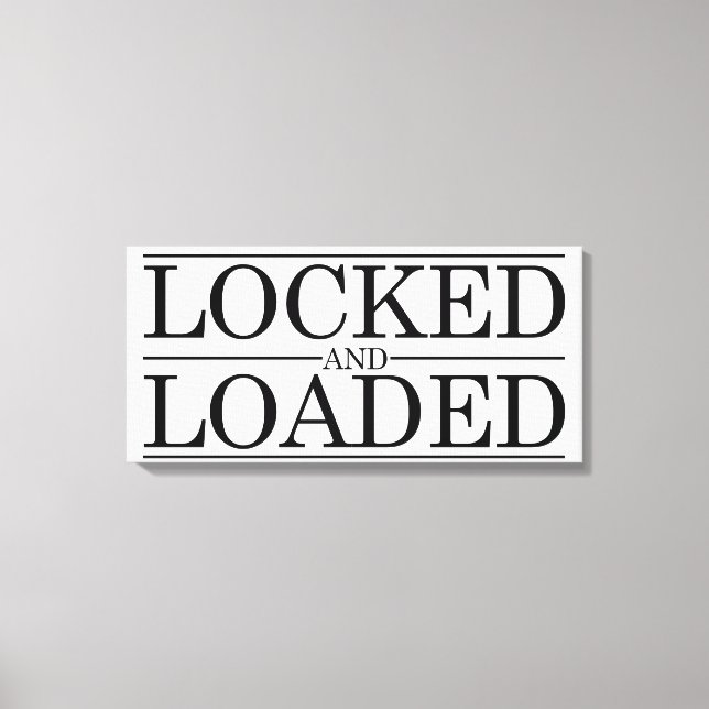 Locked in Chastity Canvas Print (Front)