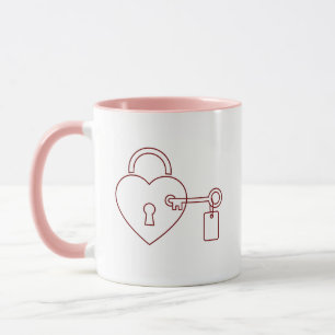 Locked Love Valentine Personalized Mug