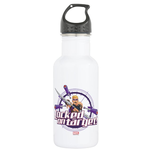Locked On Target! 532 Ml Water Bottle (Front)