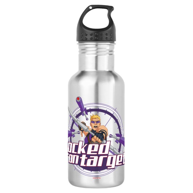 Locked On Target! 710 Ml Water Bottle (Front)