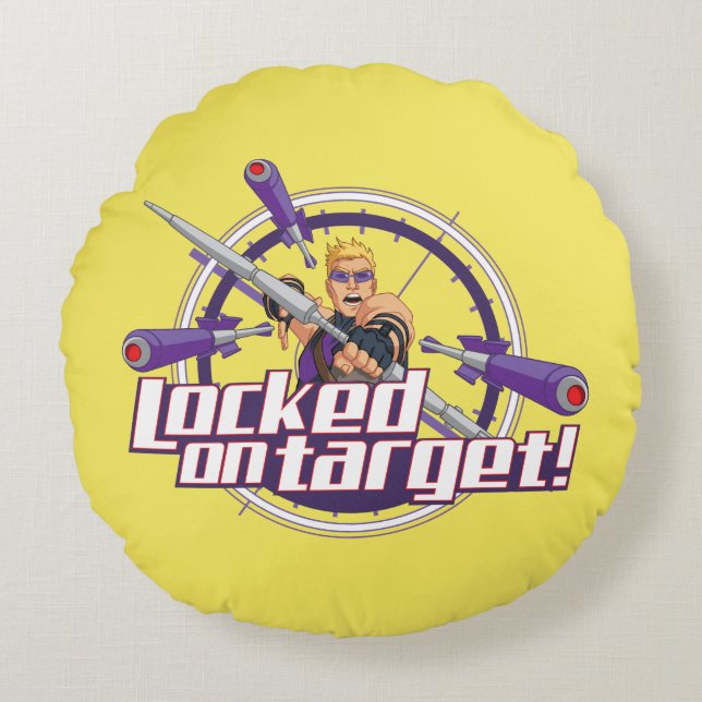 Locked On Target! Round Pillow (Front)