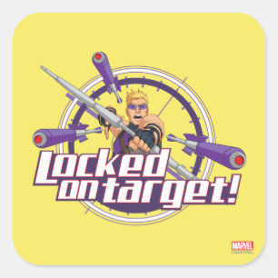 Locked On Target! Square Sticker