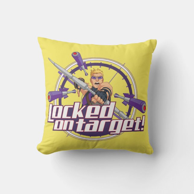 Locked On Target! Throw Pillow (Front)