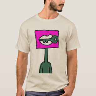 Locked Silence Neo Retro Illustration Art T-Shirt