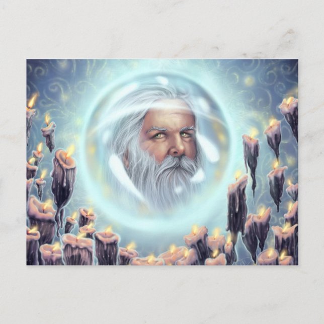 Locked Within The Crystal Ball Postcard (Front)