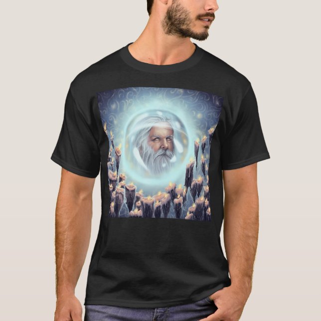Locked Within The Crystal Ball - Wizard Surrounded T-Shirt (Front)