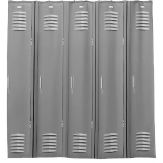 Locker Room Design Shower Curtain