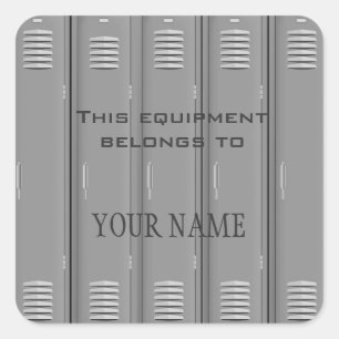 Locker Room Label Sticker
