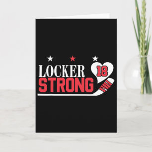 Locker Strong 18 Hockey  Card