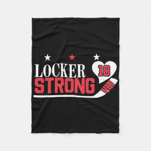 Locker Strong 18 Hockey Fleece Blanket