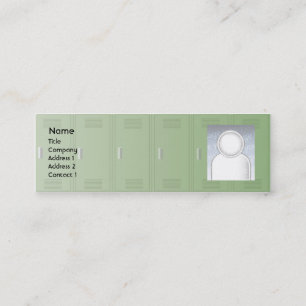 Lockers - Skinny Mini Business Card