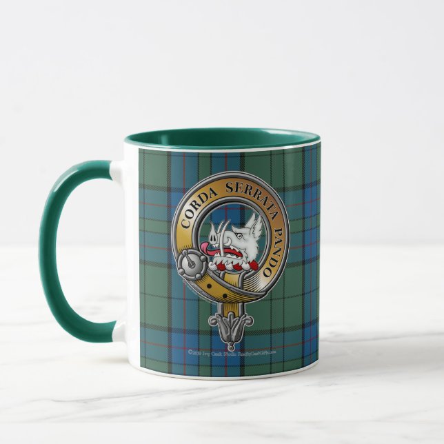 Lockhart Tartan & Badge Mug (Left)