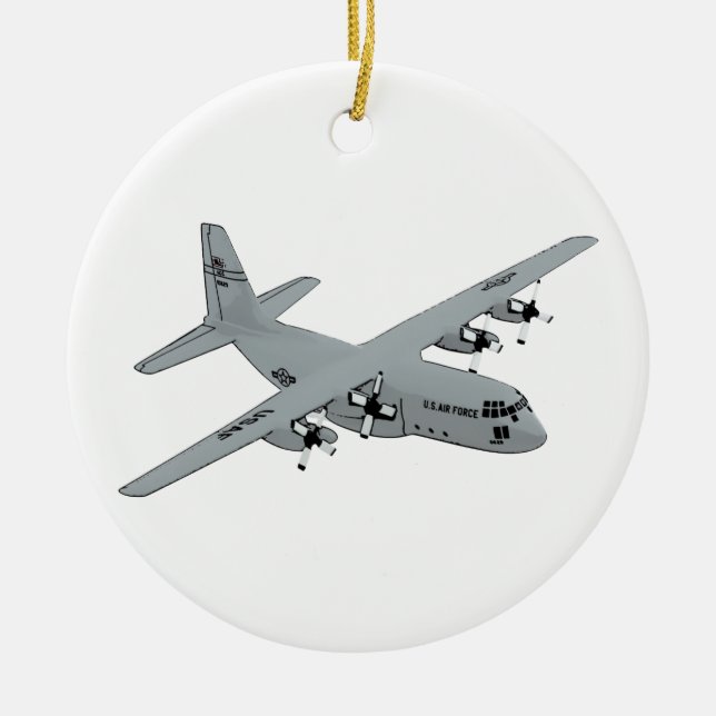 Lockheed C-130 Hercules Ceramic Ornament (Front)