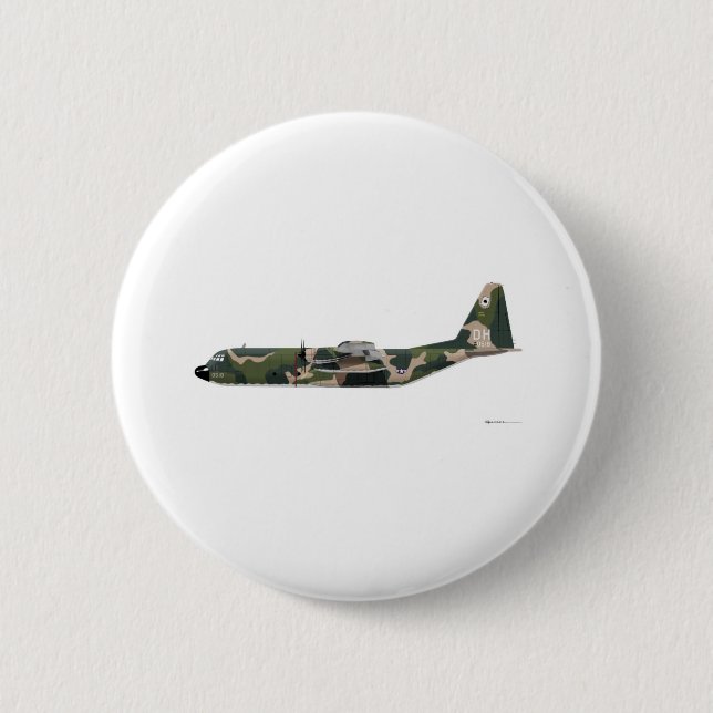 Lockheed C-130 Hercules Vietnam 2 Inch Round Button (Front)
