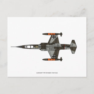 Lockheed F-104 Starfighter (Germany) Postcard