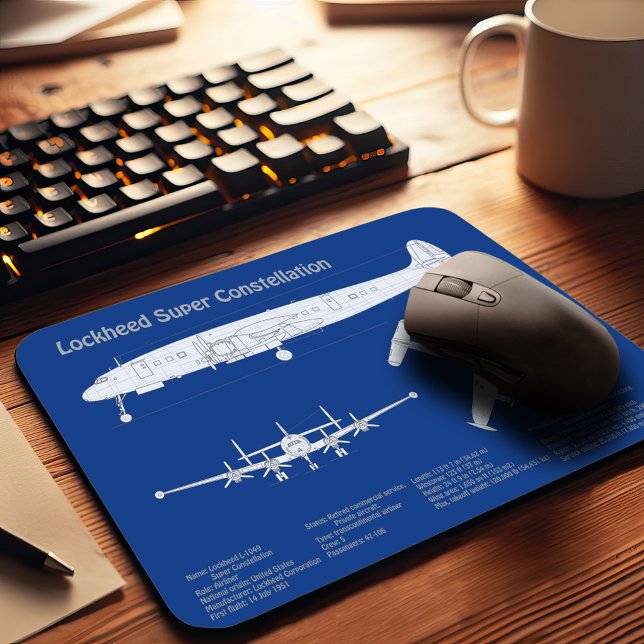 Lockheed L-1049 Super Constellation - Plans ABD Mouse Pad (Creator Uploaded)