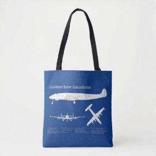 Lockheed L-1049 Super Constellation - Plans ABD Tote Bag