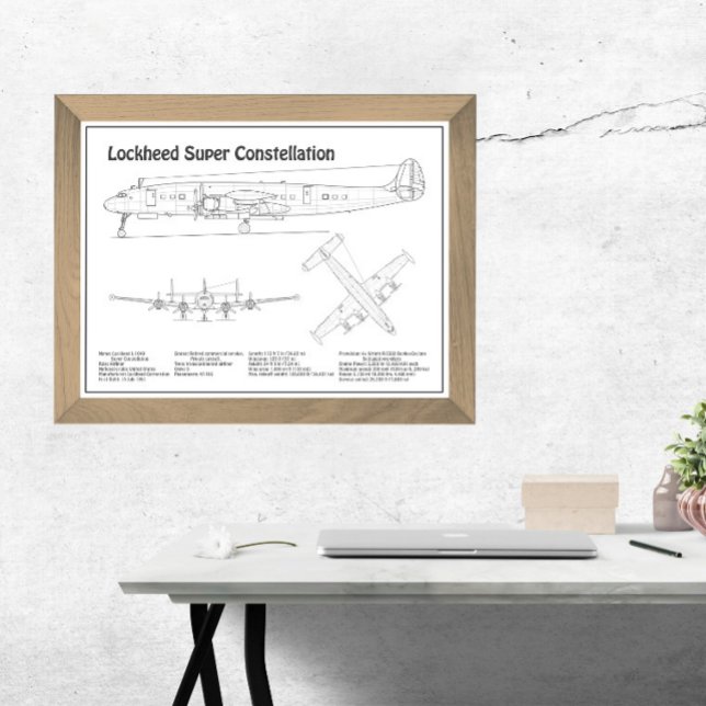 Lockheed L-1049 Super Constellation - Plans BD Photo Print (Creator Uploaded)