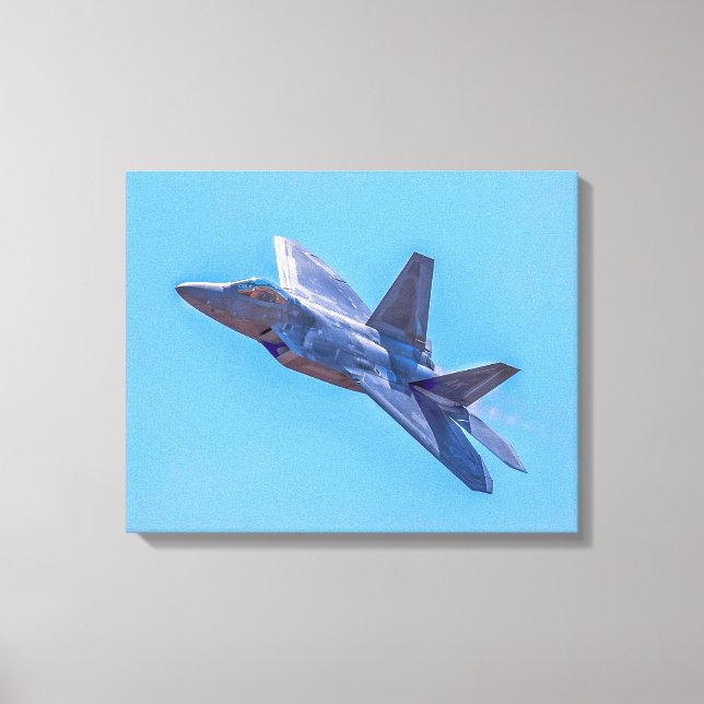 Lockheed Martin F-22A Raptor Canvas Print (Front)