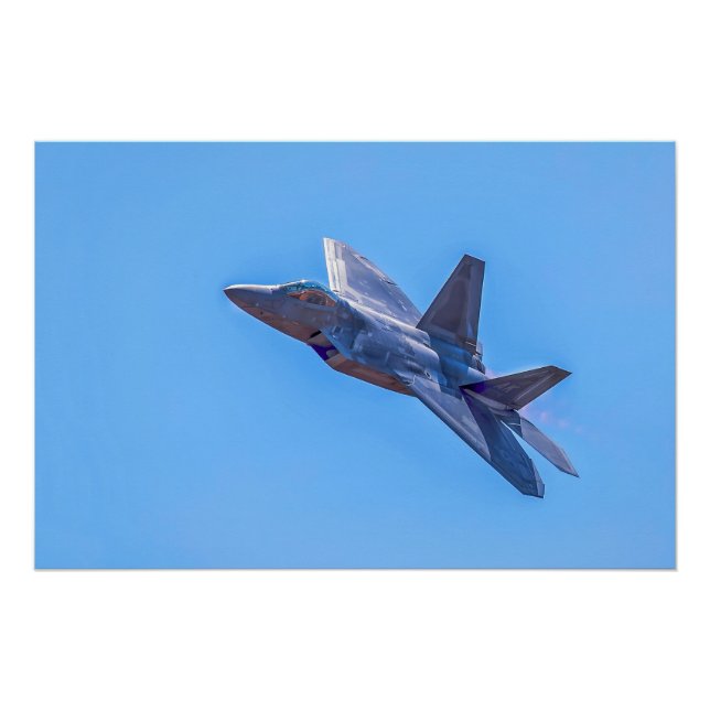 Lockheed Martin F-22A Raptor Poster (Front)