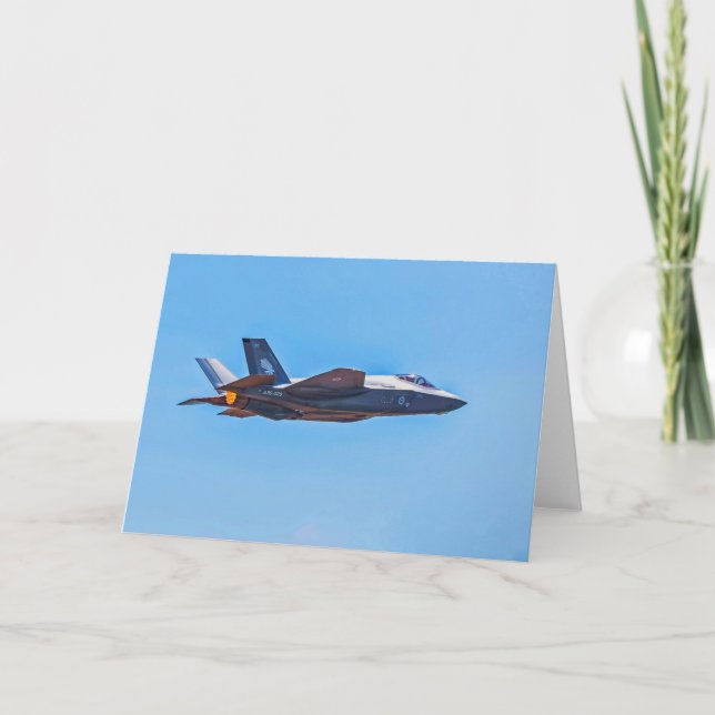 Lockheed Martin F-35A Lightning II Carte de remerc (Devant)