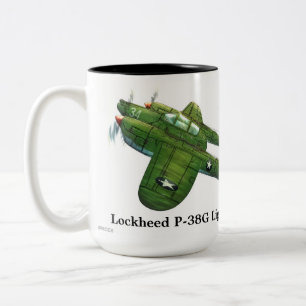 Lockheed P-38G Lightning Two-Tone Coffee Mug