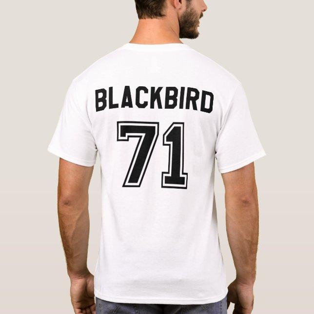 Lockheed SR-71 Men's T-shirt w/ Back Print – Black (Back)