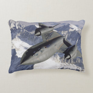 Lockheed SR-71B Blackbird Accent Pillow