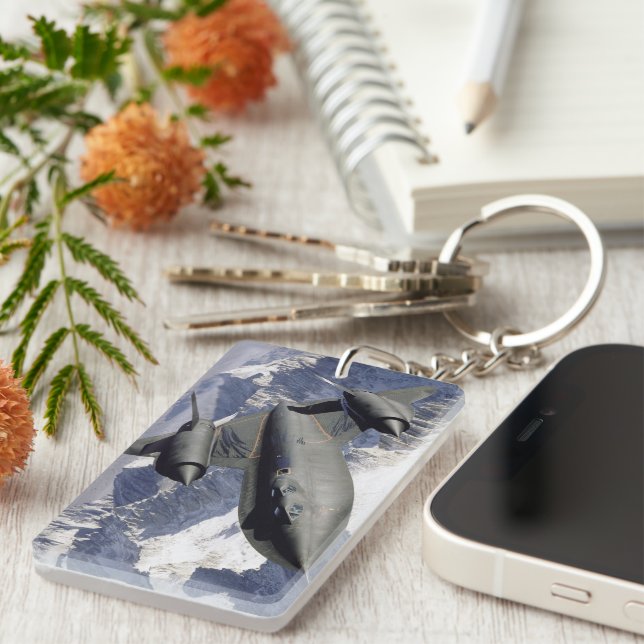 Lockheed SR-71B Blackbird Keychain (Front Right)