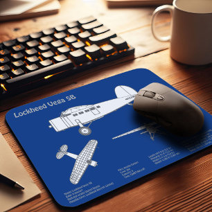 Lockheed Vega 5B - Airplane Plans ABD Mouse Pad