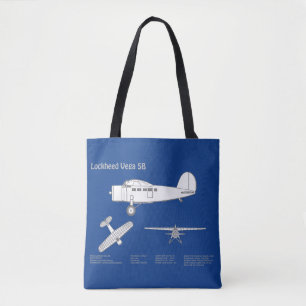 Lockheed Vega 5B - Airplane Plans ABD Tote Bag