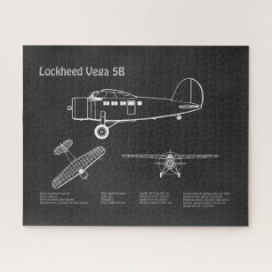 Lockheed Vega 5B - Airplane Plans PD Jigsaw Puzzle