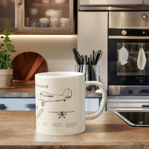 Lockheed Vega 5B - Airplane Plans SD Coffee Mug