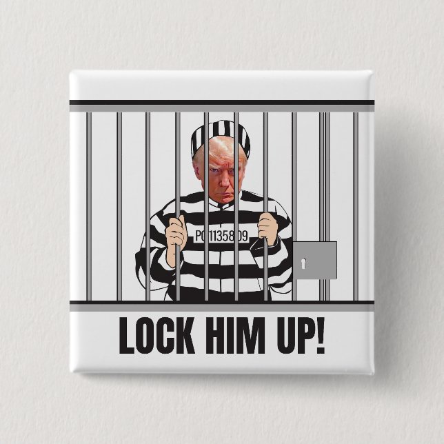 LockHimUp Square Button (Front)