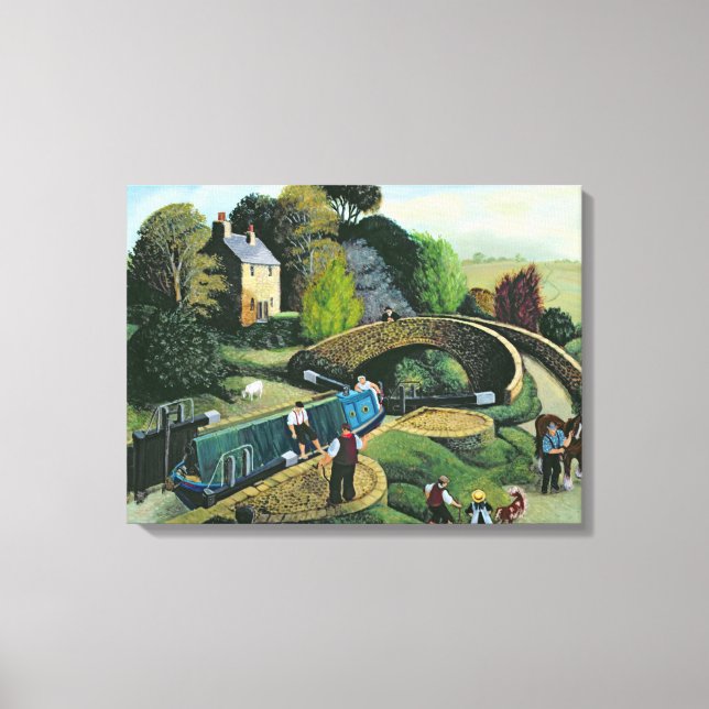 Locking Out Canvas Print (Front)