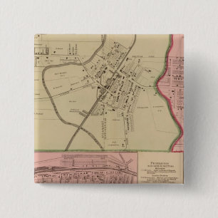 Lockland, Reading, Ohio 2 Inch Square Button