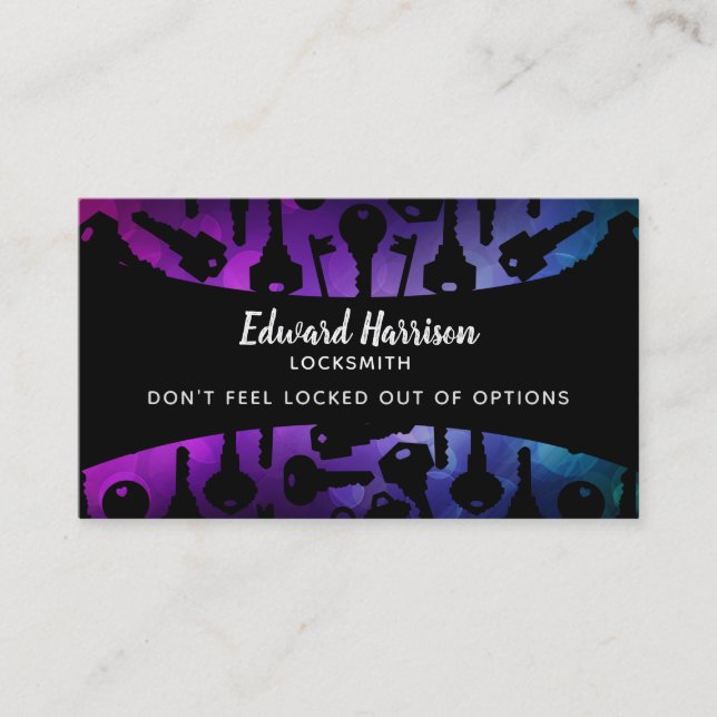 Locksmith Business Cards (Front)