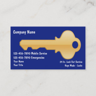Locksmith Business Cards