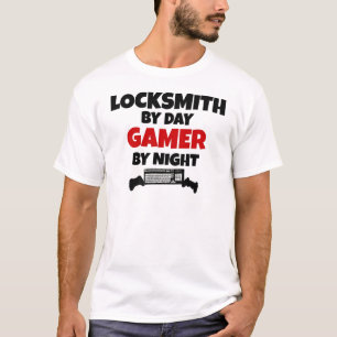 Locksmith by Day Gamer by Night T-Shirt
